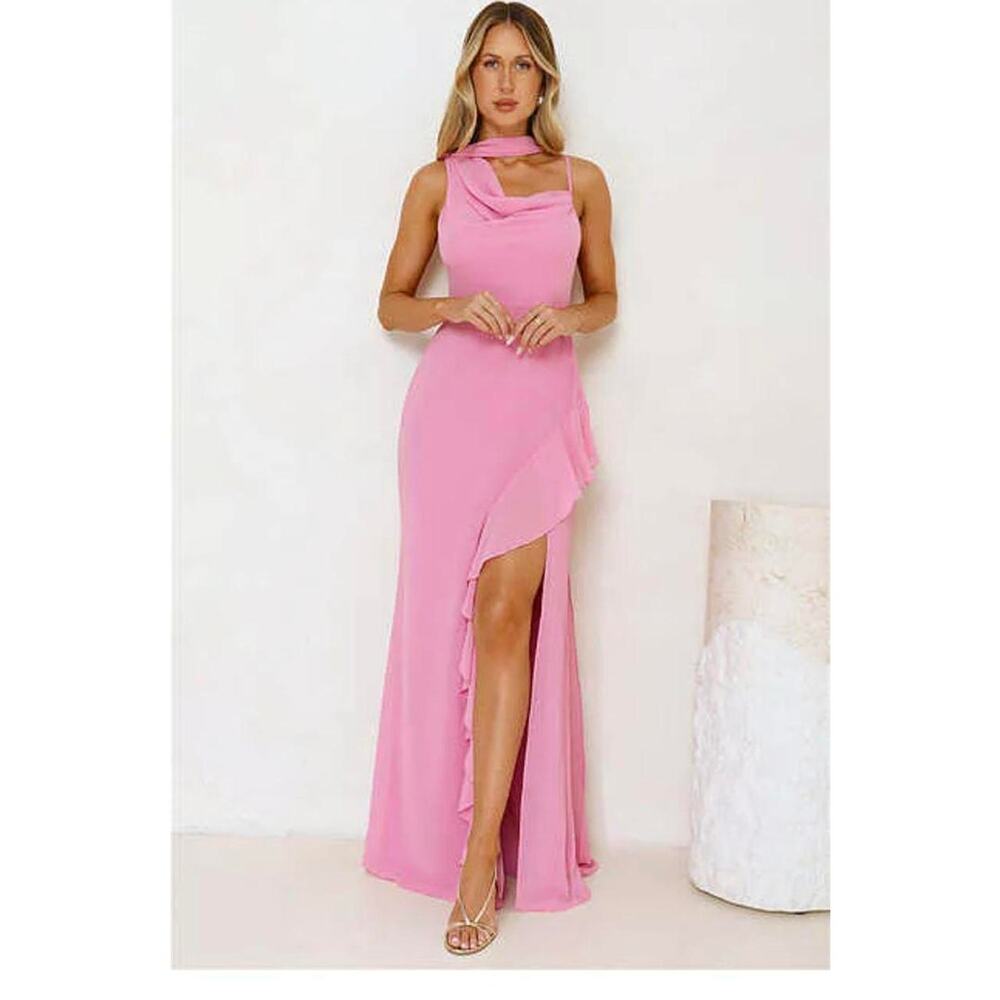 Hello molly Pink Formal Maxi Dress
